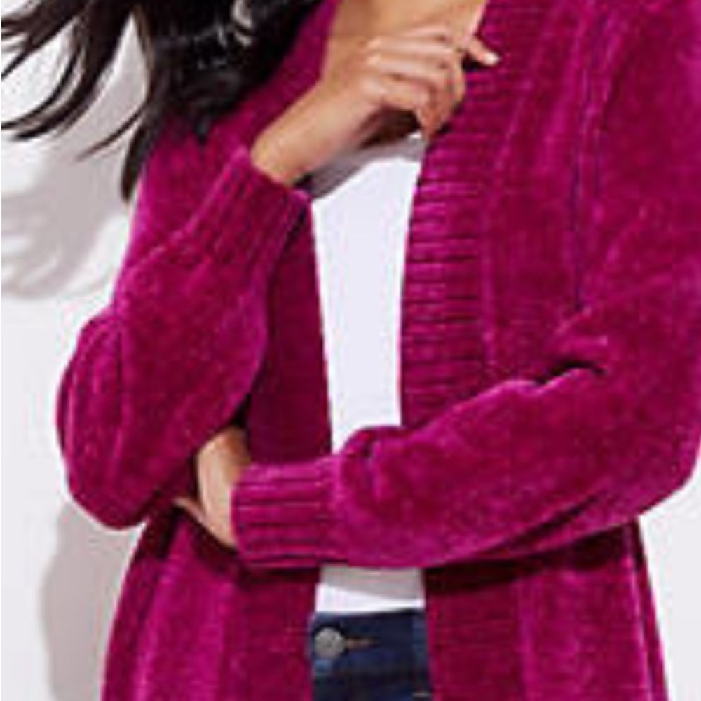 Women's Pink Cardigan Sweater